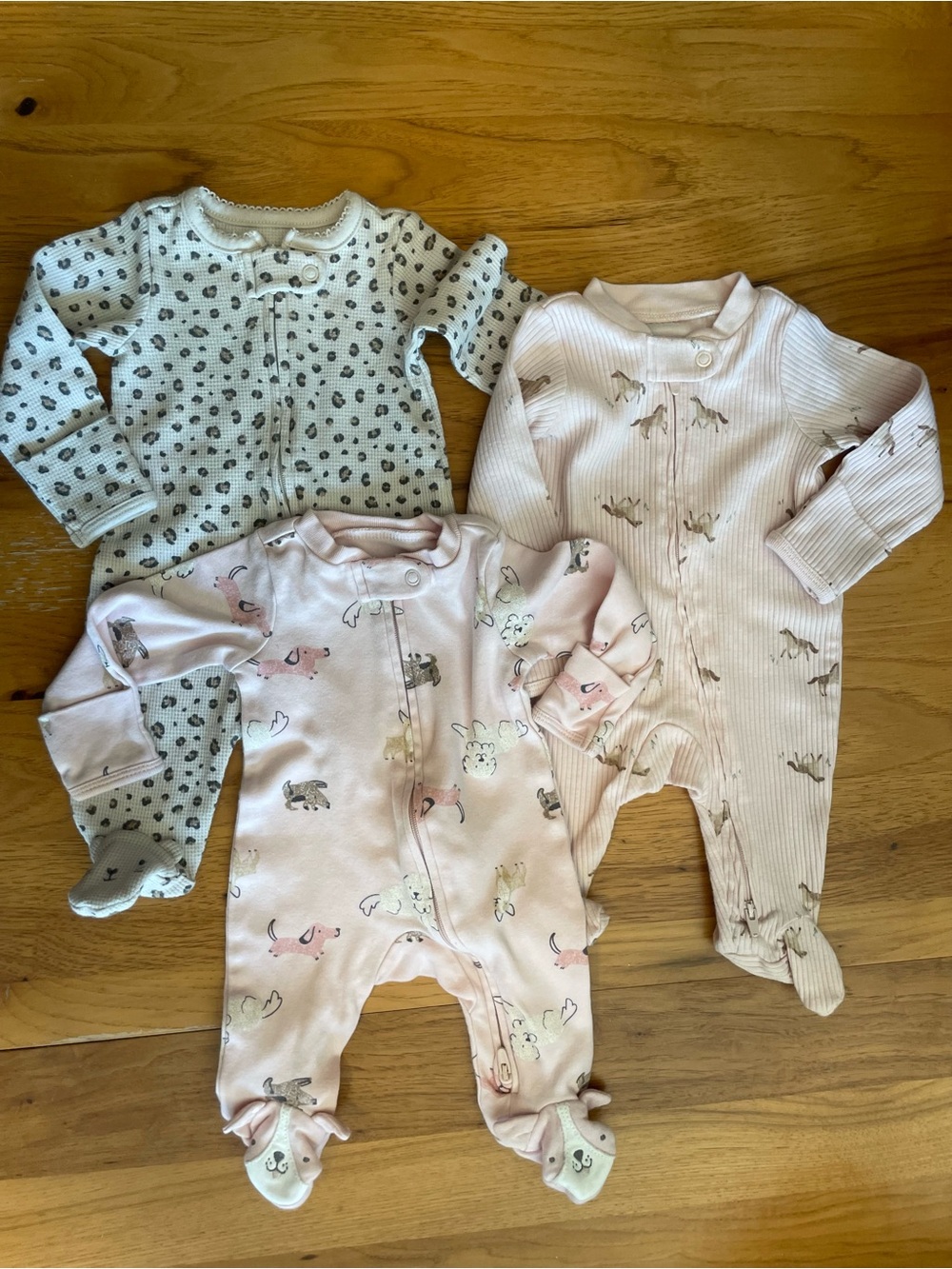 Carter's Baby Footed One-Pieces - 3 Pack
